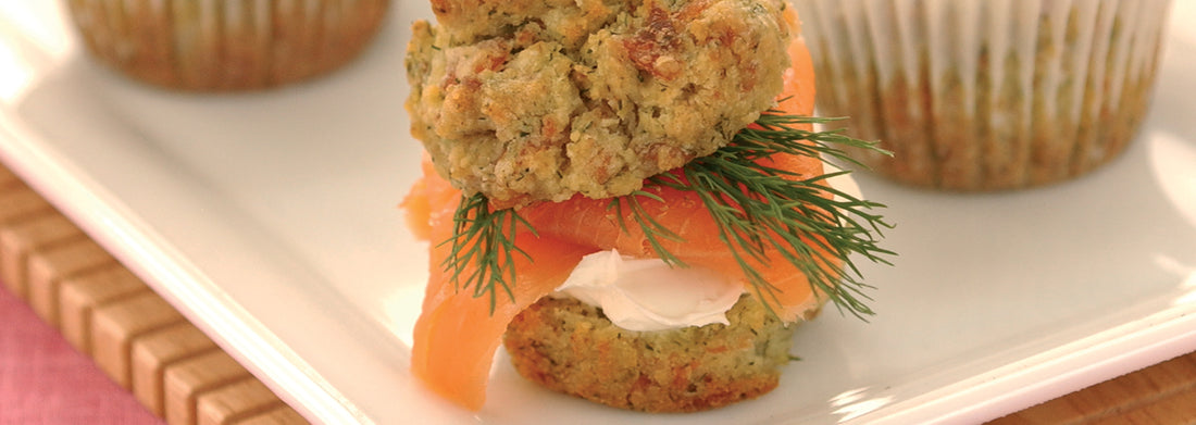 Smoked Salmon and Herb Muffins