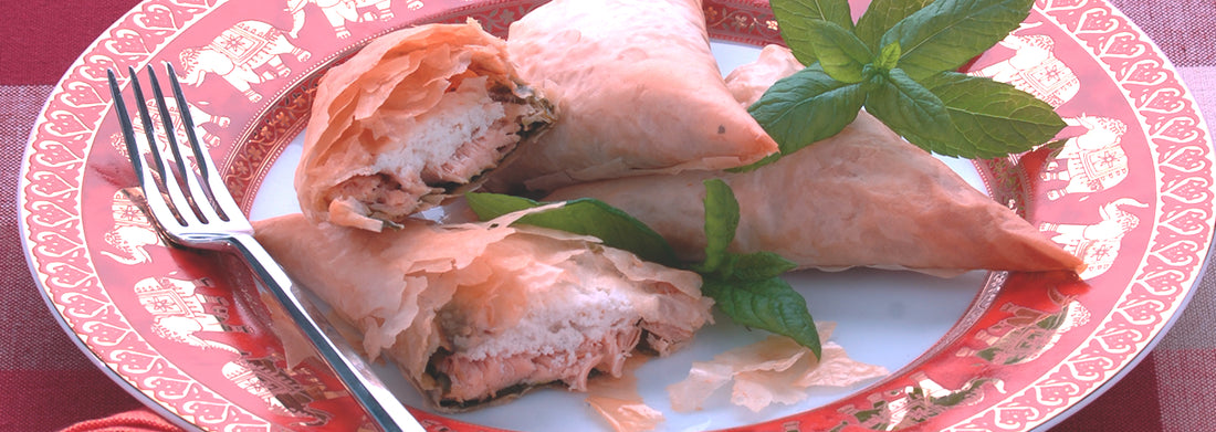 Roast Smoked Salmon Samosa