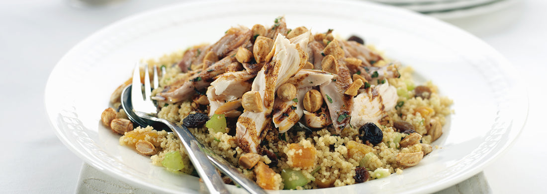 Smoked Chicken with Moroccan Couscous