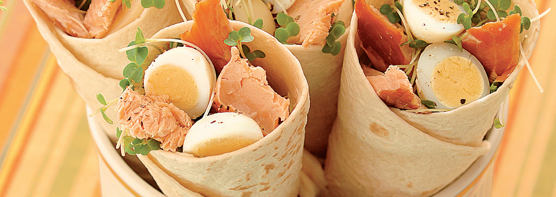 Roast Smoked Salmon Tortillas