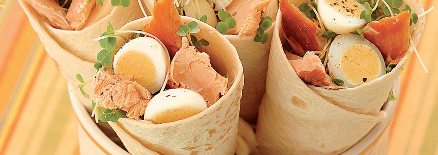 Roast Smoked Salmon Tortillas
