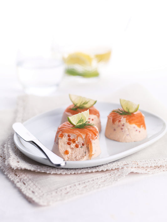 120g Salmon Timbale with Caviar