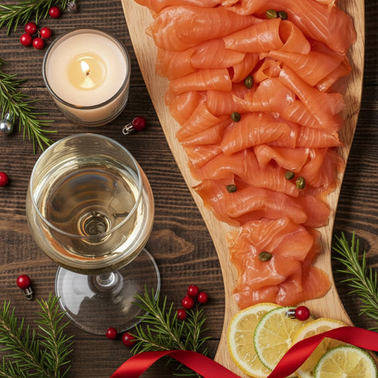 Wine and Salmon Gift Box